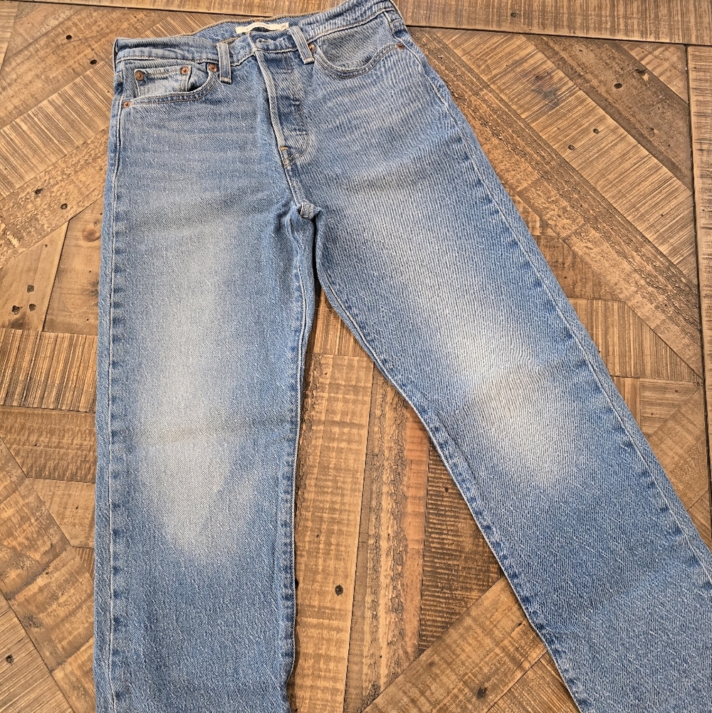 Levi's Blue Wedgie Straight Jeans